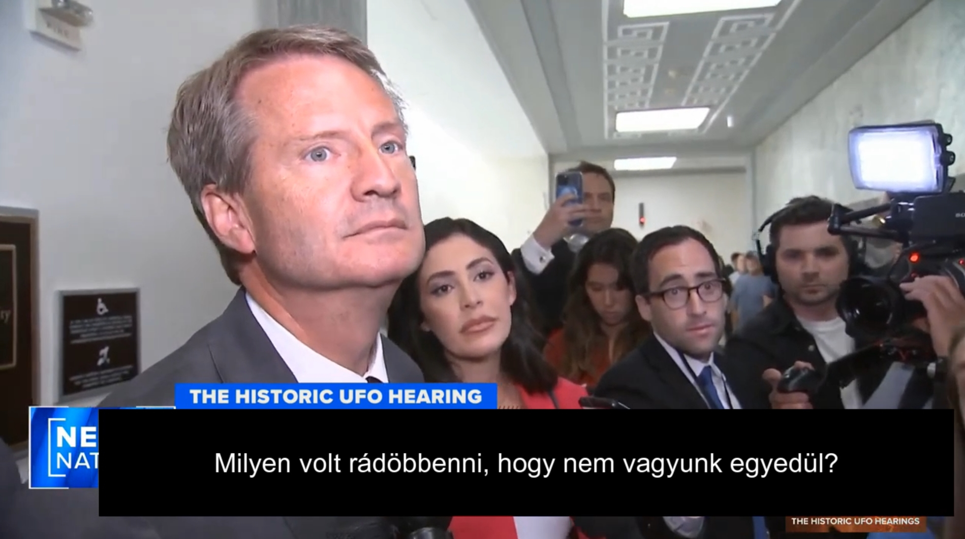 David Grusch kongresszusi meghallgatása utáni sajtótájékoztató - Tim ...